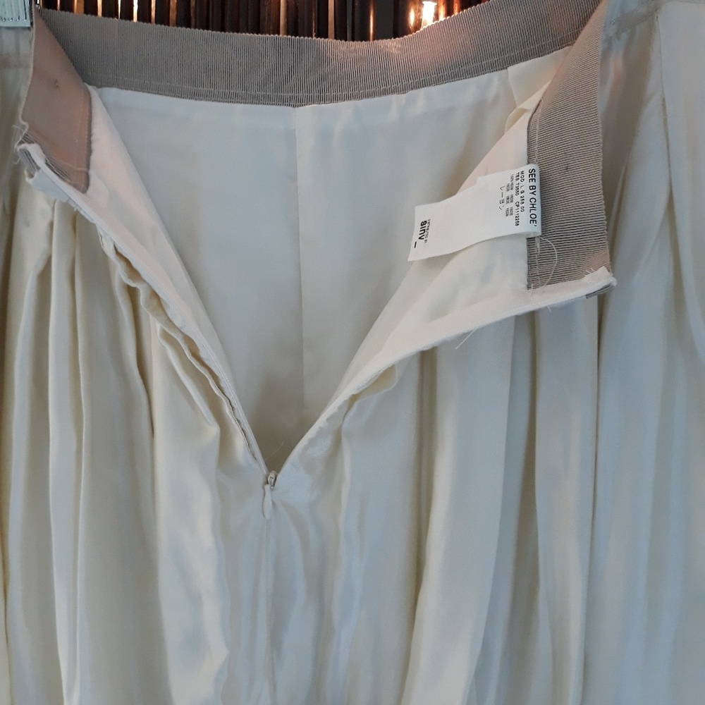 See by Chloe lined silk skirt - Picture 6 of 8